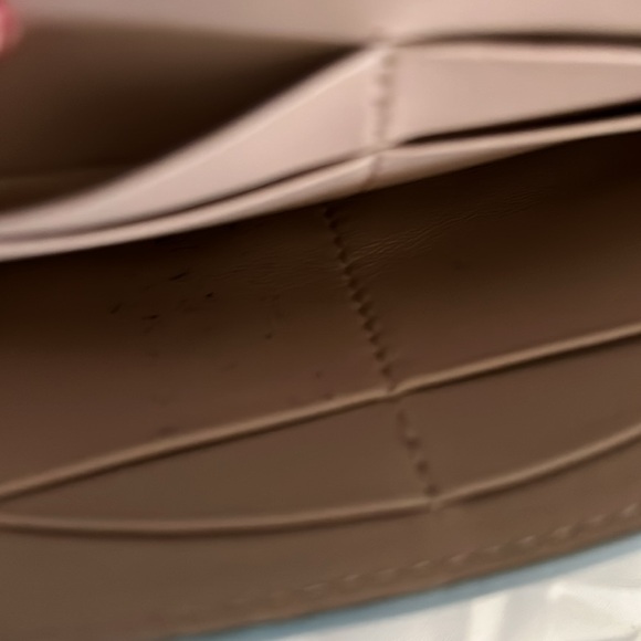 Authentic 💯 Chloe Light Bluish Green Aby Lock Long Wallet - Picture 10 of 12